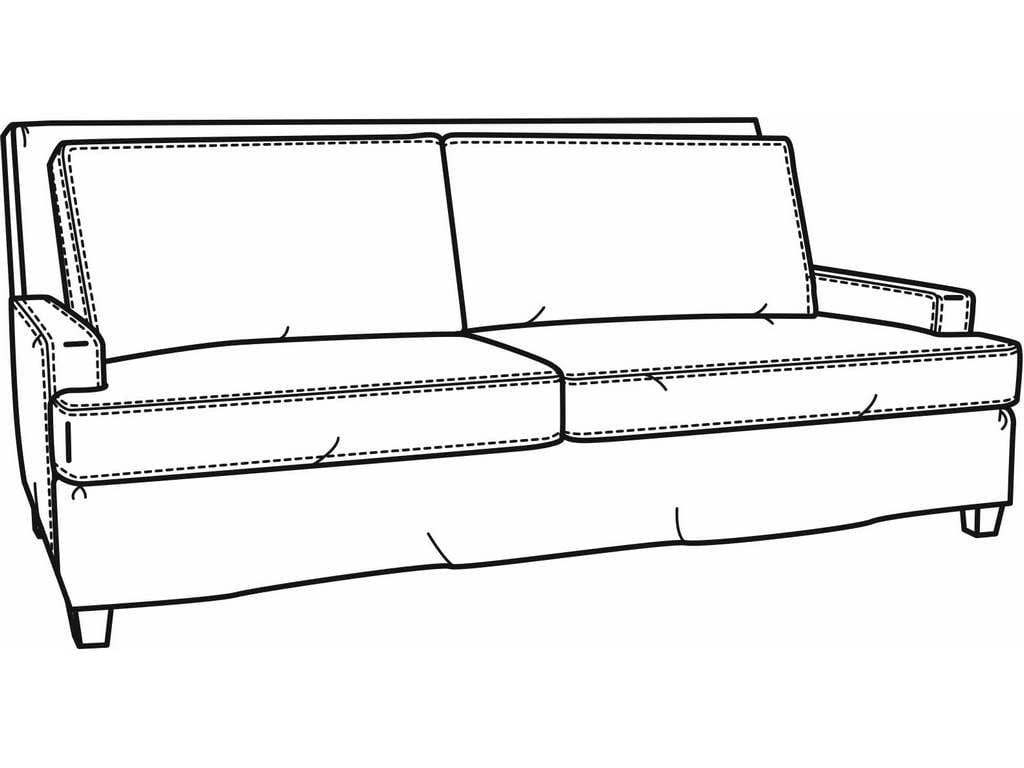 CR Laine 4444-SC Breakers Slipcover Loveseat