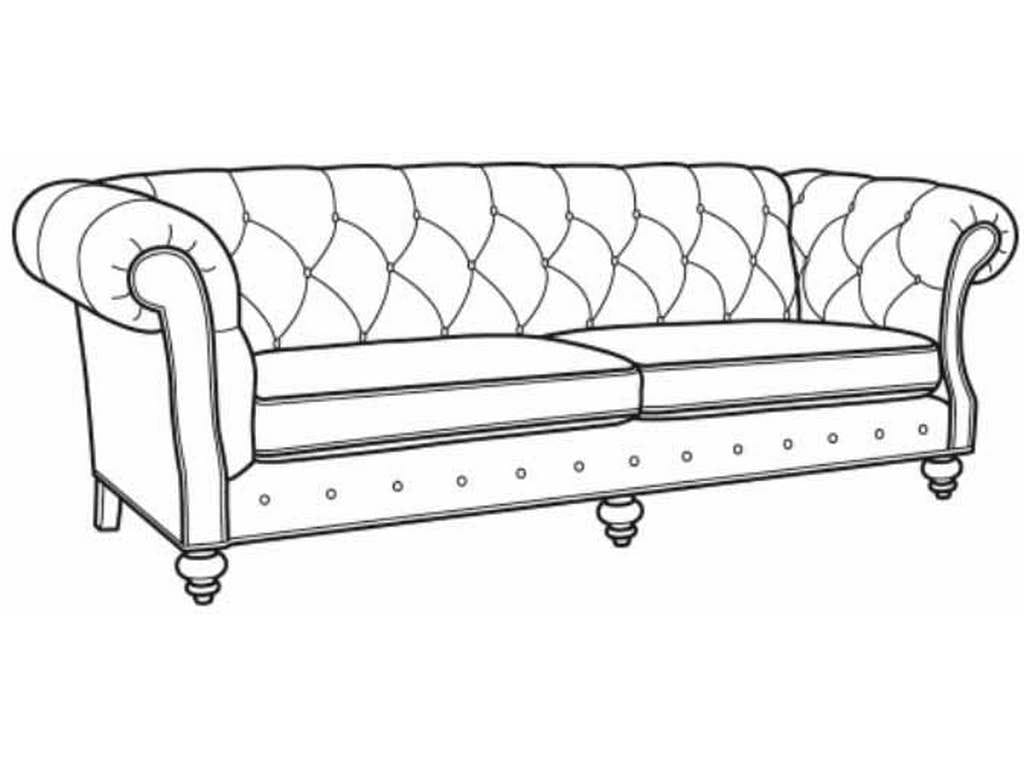 CR Laine L1131 Collingwood Leather Long Sofa