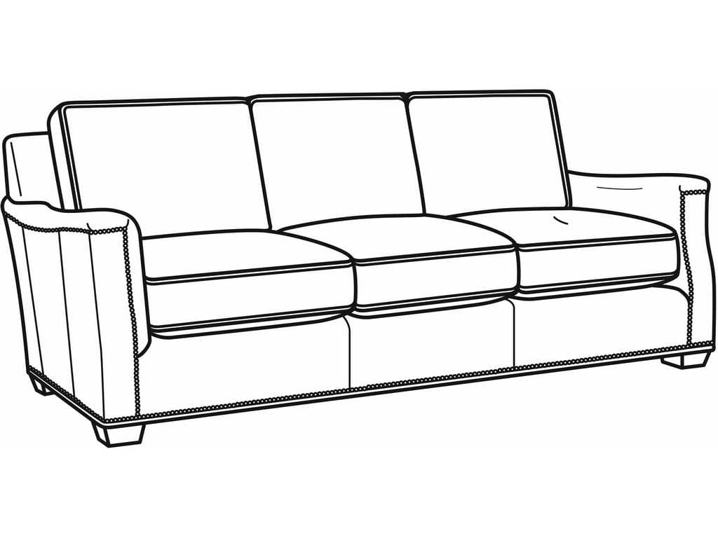 CR Laine L1190-00 Brandon Leather Sofa