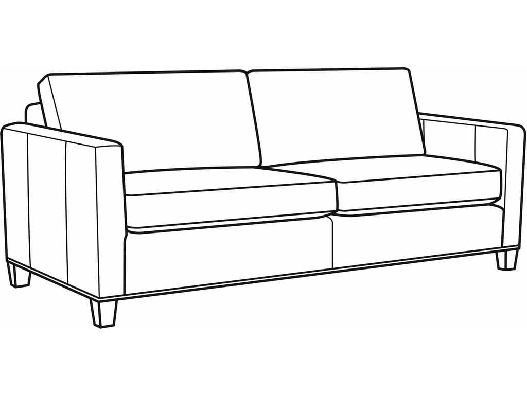 CR Laine L3100-20  Quinn Leather Sofa