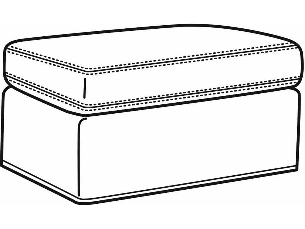 CR Laine L5748-ST  Oliver Leather Ottoman