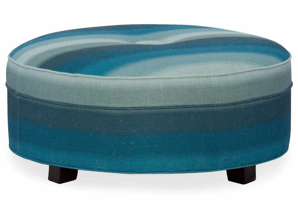 CR Laine 6038  Pendelton Large Round Ottoman
