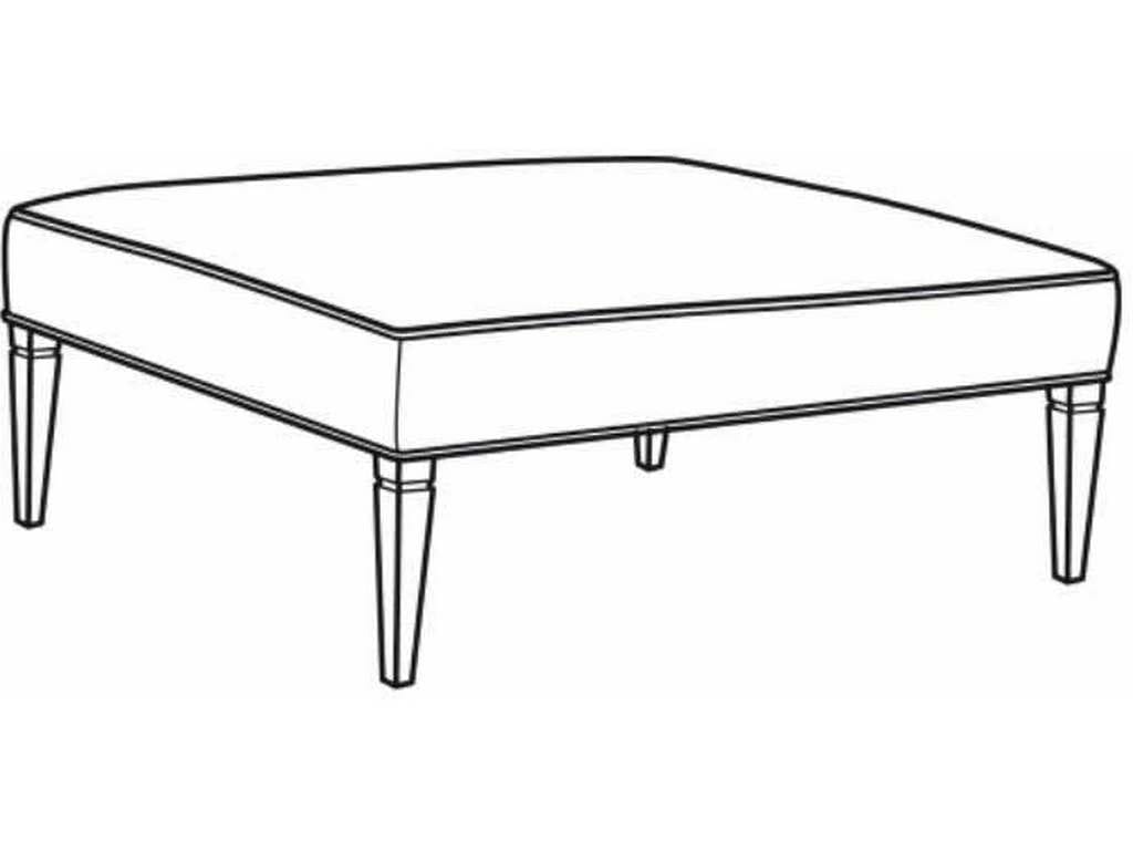 CR Laine 77-17  Trevor Square Ottoman