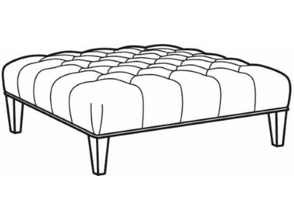 CR Laine 78-07  Nina Large Square Ottoman