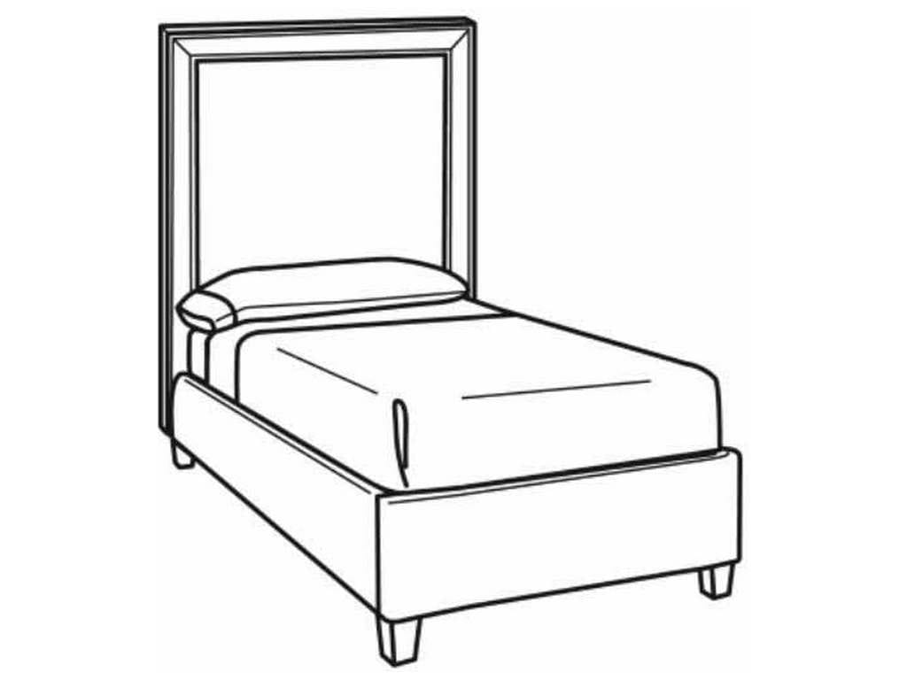 CR Laine BT100-T  Keaton Tall Twin Bed