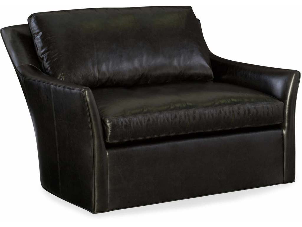 CR Laine L1444-06 Studio Leather Chair and one half