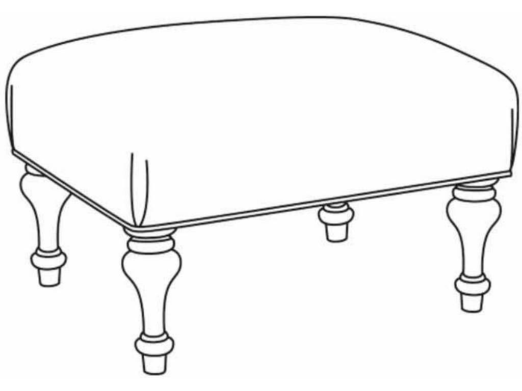 CR Laine L1667 Aledo Leather Ottoman