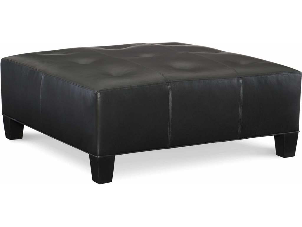 CR Laine L27 Catskill Leather Square Ottoman