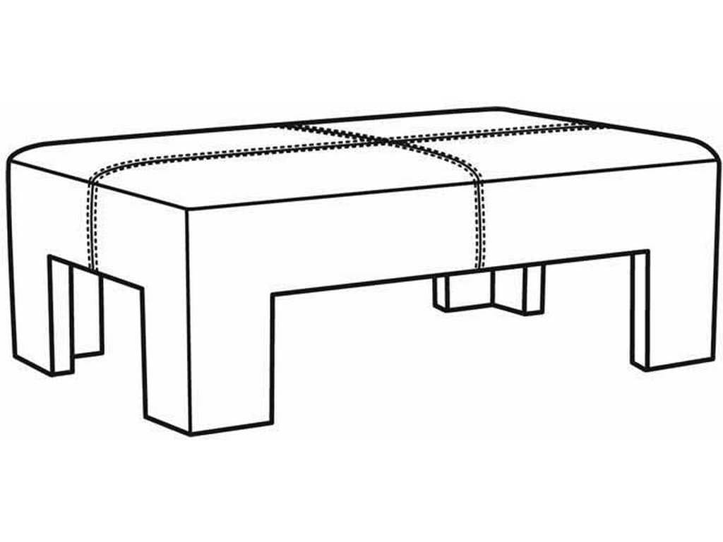 CR Laine L2707-08 Margot Leather Rectangular Ottoman CR Laine L2707-08 Margot Leather Rectangular Ottoman