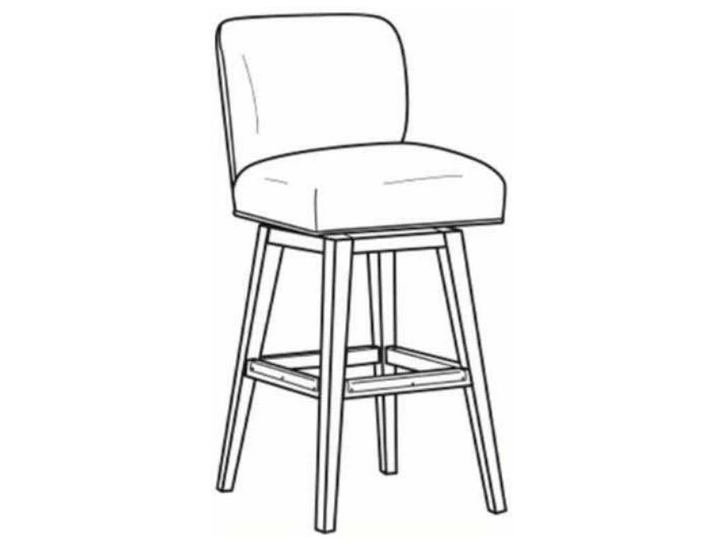 CR Laine L3030-46SW  Landon Leather Bar Stool