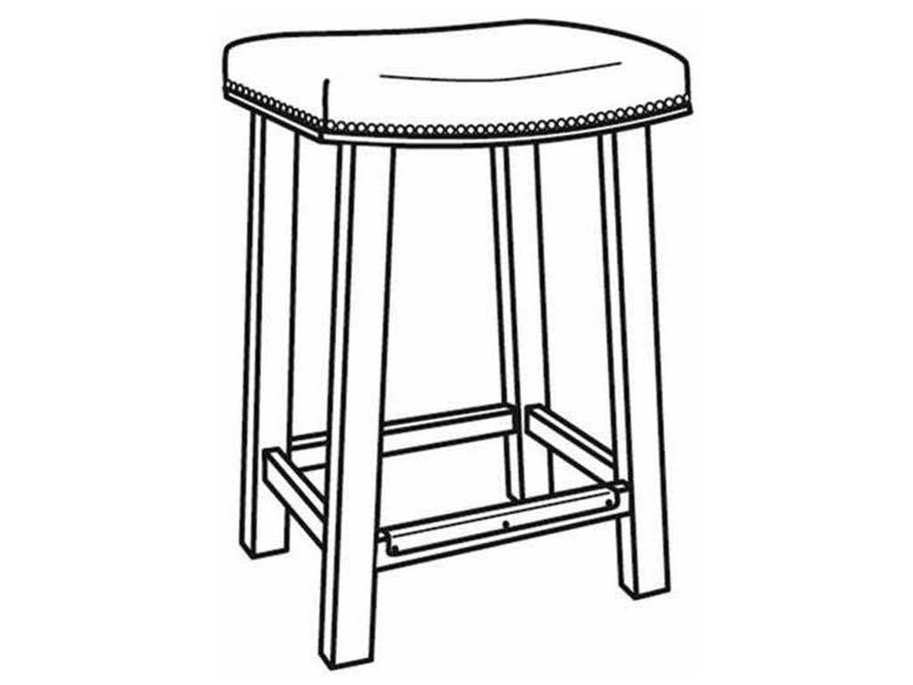 CR Laine L3049 Bess Leather Bar Stool