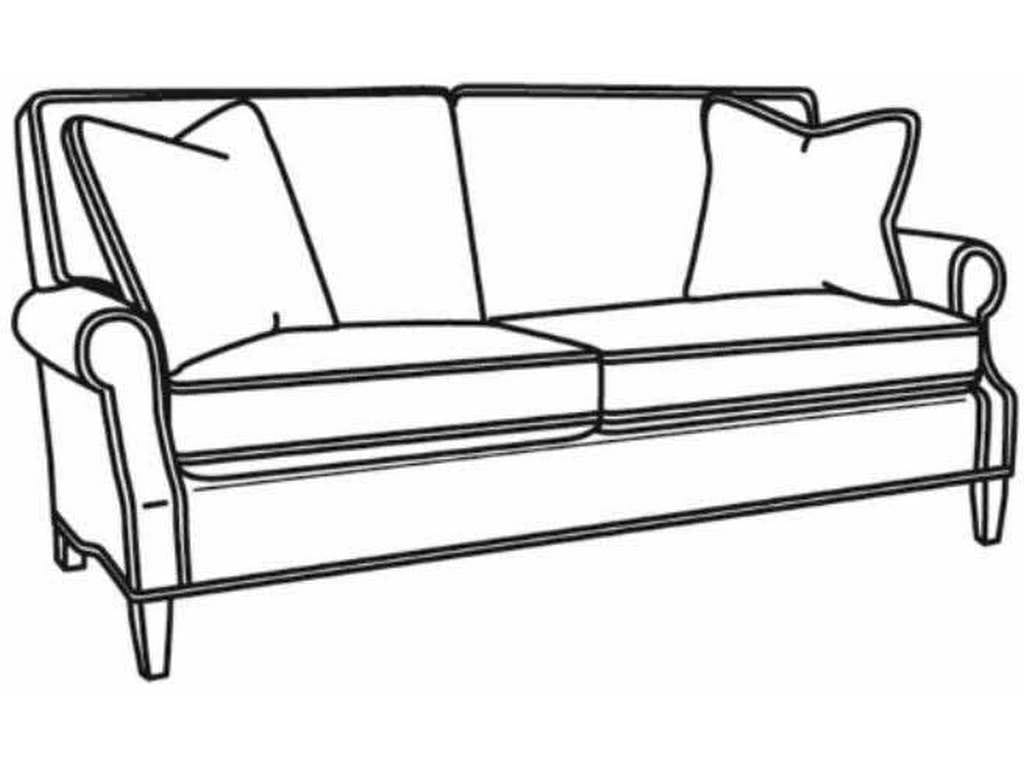 CR Laine L4994  Heatherfield Leather Loveseat