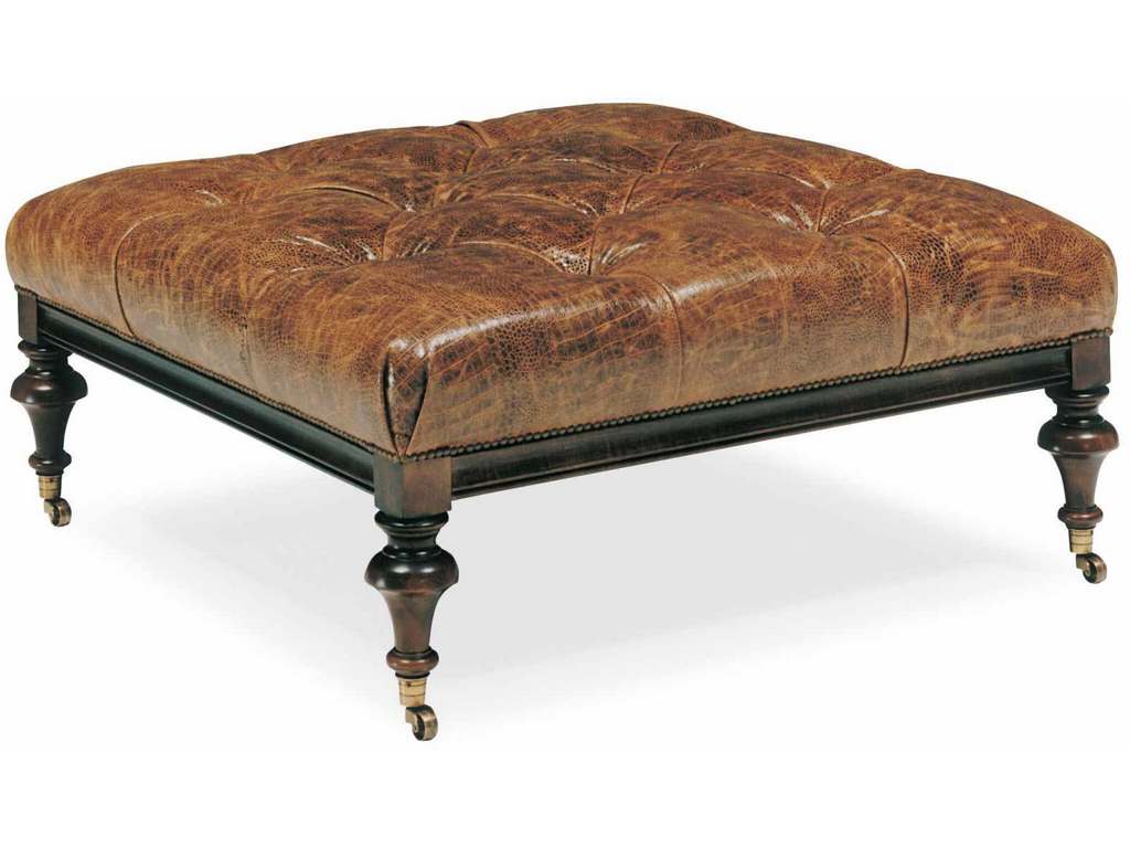 CR Laine L56  Kannapolis Leather Ottoman