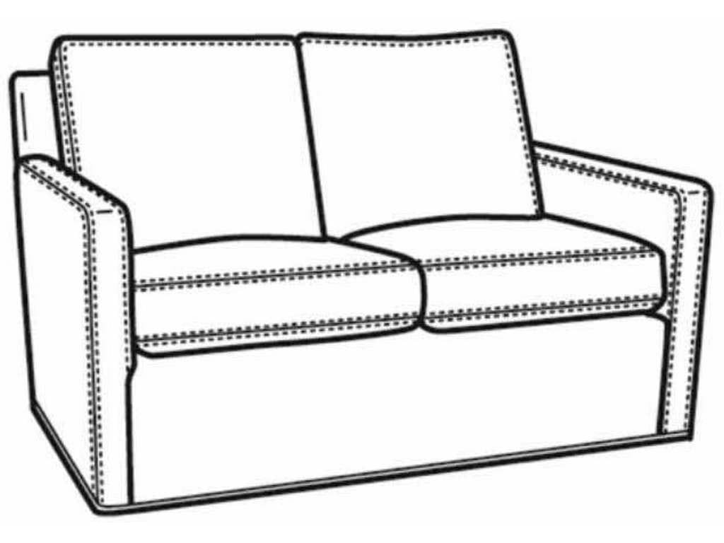 CR Laine L5744  Oliver Leather Loveseat