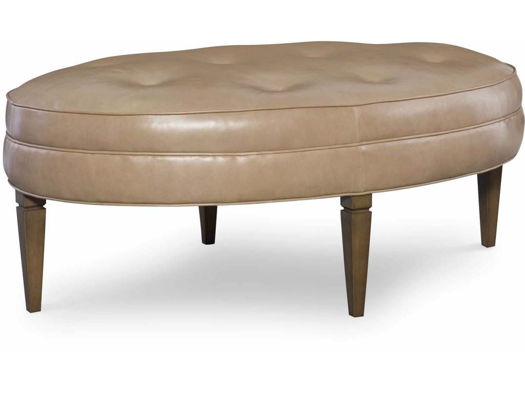 CR Laine L71-0 Elliipse Leather Oval Ottoman CR Laine L71-0 Elliipse Leather Oval Ottoman