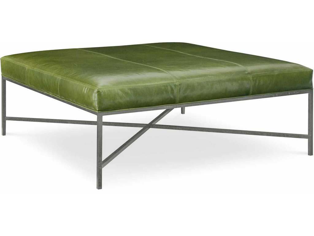 CR Laine L9488  Vixen Leather Square Metal Ottoman