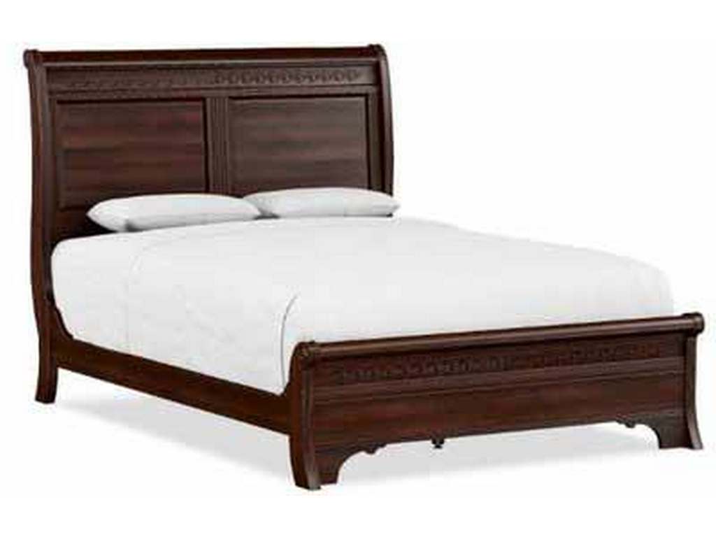 Durham Furniture 501-128 George Washington Architect Queen Sleigh Bed