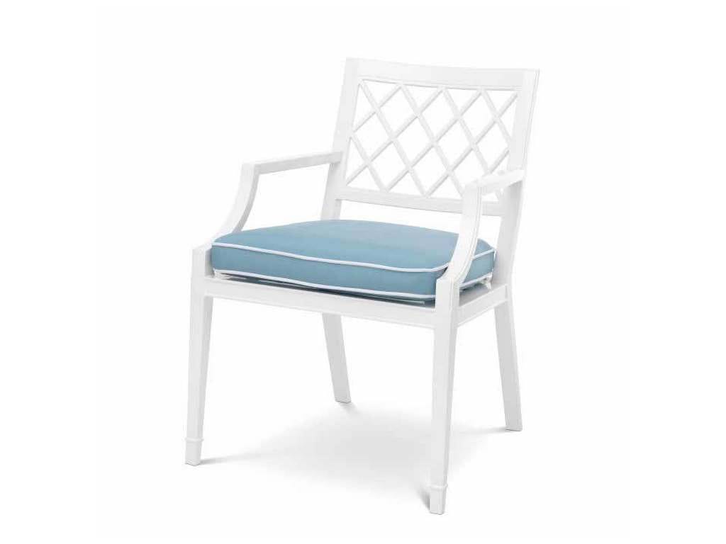 Eichholtz 112848  Outdoor Dining Chair Paladium With Arm