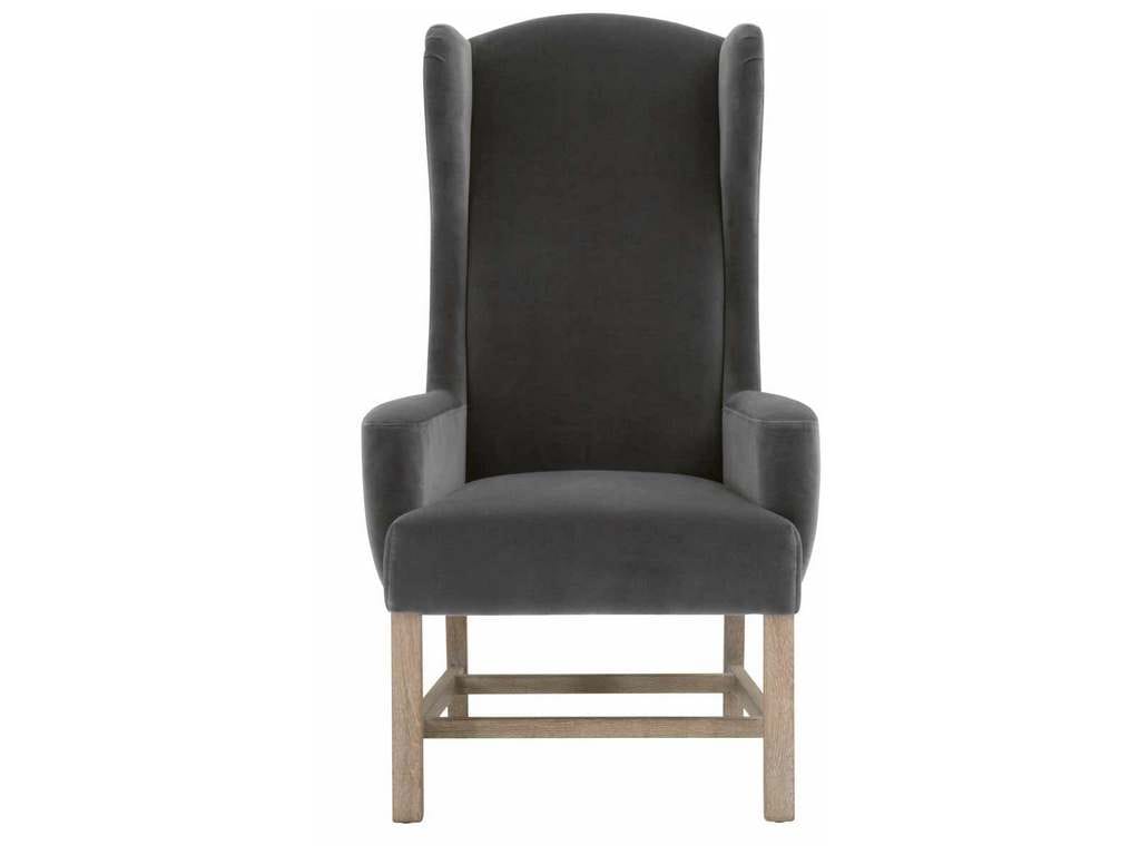 Essentials for Living 7107UP.DDOV/NG  Bennett Arm Chair in Dark Dove Velvet Natural Gray Oak