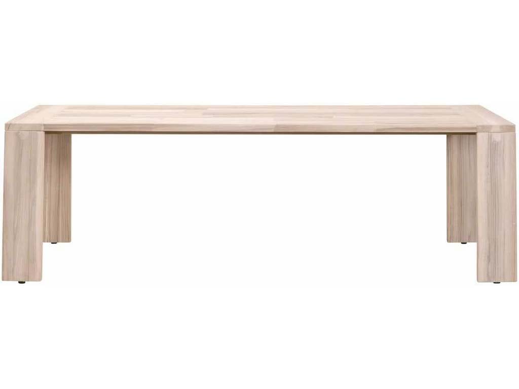 Essentials for Living 6830-L.GT  Big Sur Outdoor Dining Table in Gray Teak