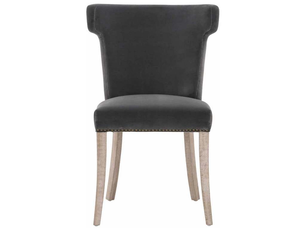 Essentials For Living 7094.DDOV-GLD/NG  Celina Dining Chair in Dark Dove Velvet Natural Gray Oak