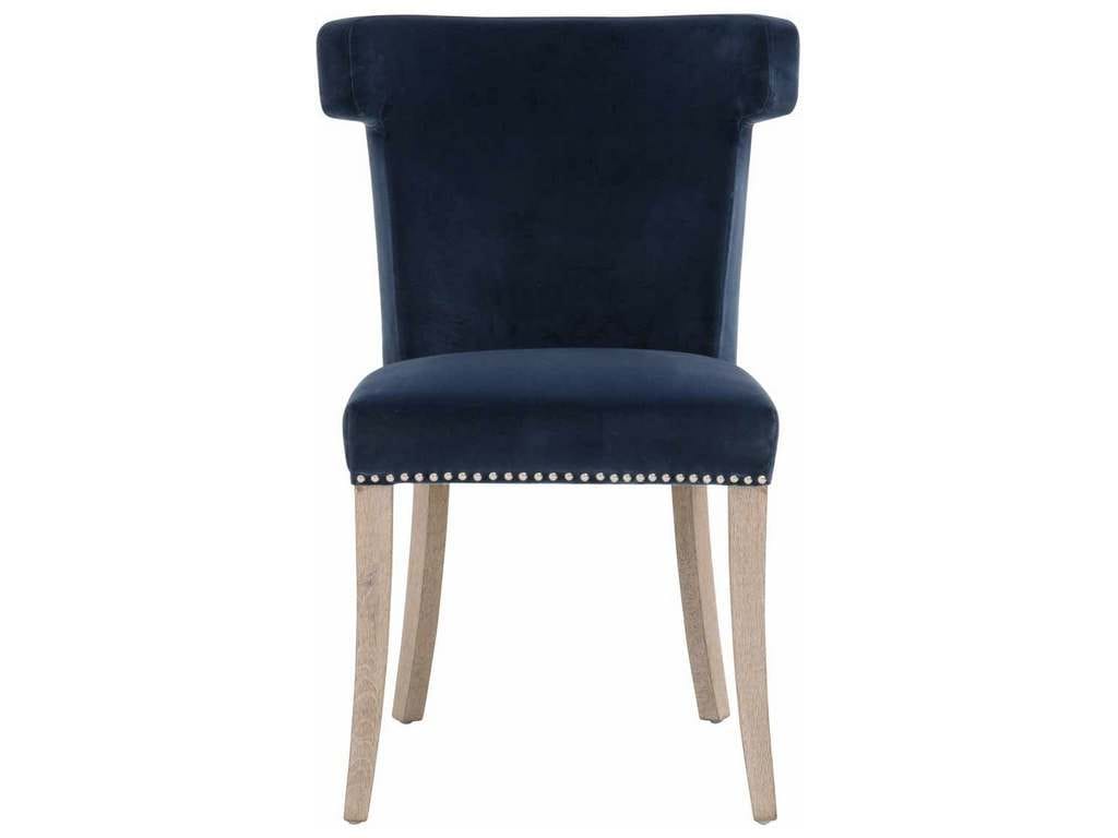 Essentials For Living 7094.DEN-BSL/NG  Celina Dining Chair in Denim Velvet Natural Gray Oak