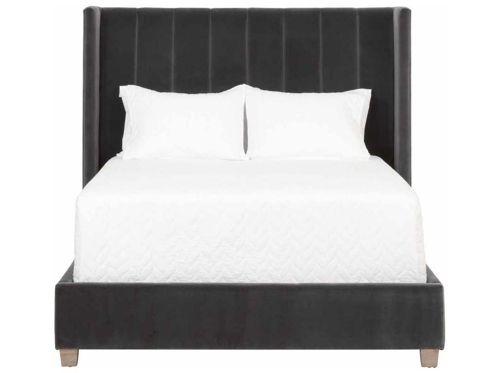 Essentials for Living 7127-1.DDOV/NG  Chandler Queen Bed in Dark Dove Velvet Natural Gray Oak