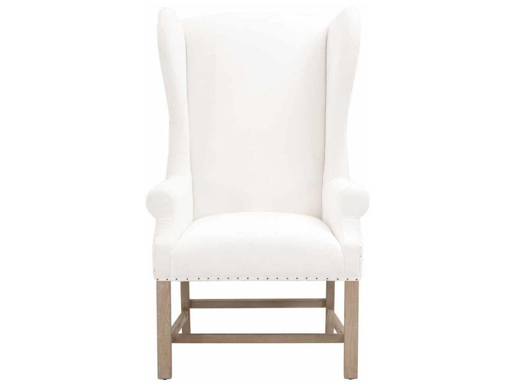 Essentials for Living 6417UP.LPPRL-BT/NG  Chateau Arm Chair in LiveSmart Peyton Pearl Natural Gray Ash