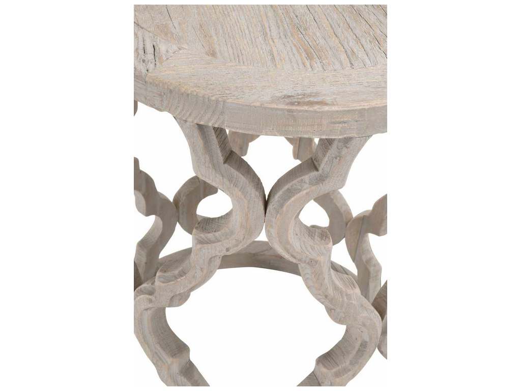 Essentials for Living 8028.SGRY-ELM Clover End Table in Smoke Gray Elm Essentials for Living 8028.SGRY-ELM Clover End Table in Smoke Gray Elm