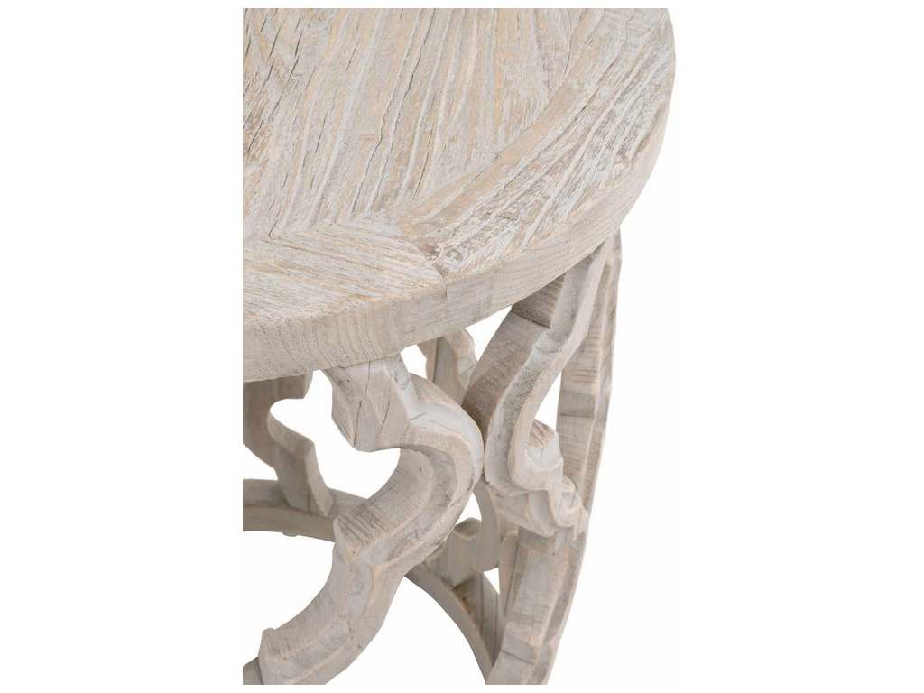 Essentials for Living 8028.SGRY-ELM Clover End Table in Smoke Gray Elm Essentials for Living 8028.SGRY-ELM Clover End Table in Smoke Gray Elm