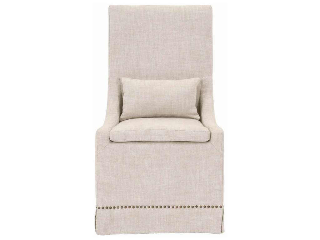 Essentials For Living 6412UP.BIS-GLD  Colleen Dining Chair in Performance Bisque French Linen