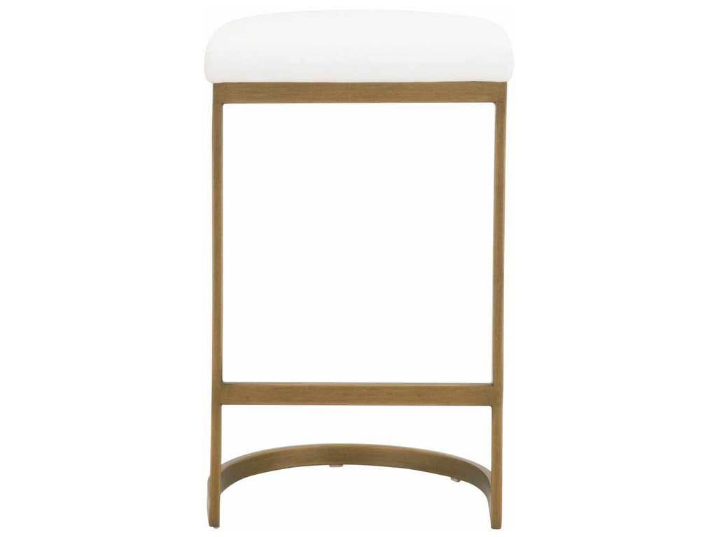Essentials For Living 6012CS.BGLD/LPPRL  Cresta Counter Stool in LiveSmart Peyton Pearl Brushed Gold