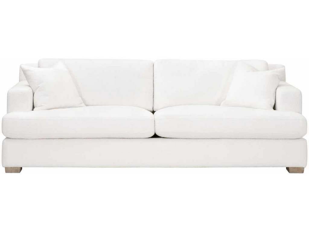 Essentials For Living 6604-3.BOU-SNO/NG  Dean 92 inch California Casual Sofa in Performance Boucle Snow Natural Gray Oak