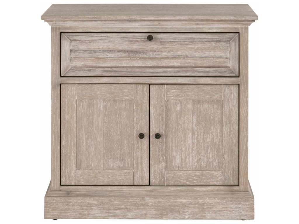 Essentials For Living 6053.NG  Eden 1 Drawer 2 Door Nightstand in Natural Gray Acacia