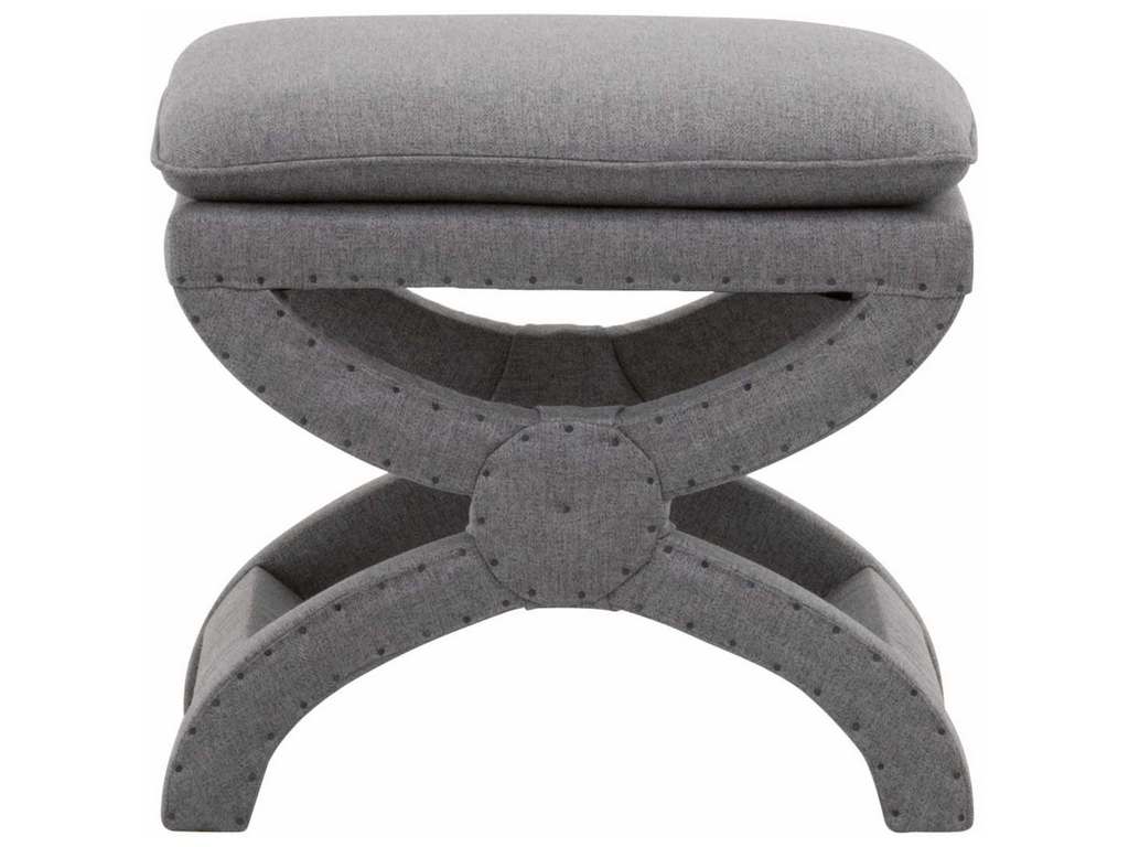 Essentials For Living 6437UP.EGRY-BT  Gaston Ottoman in Earl Gray