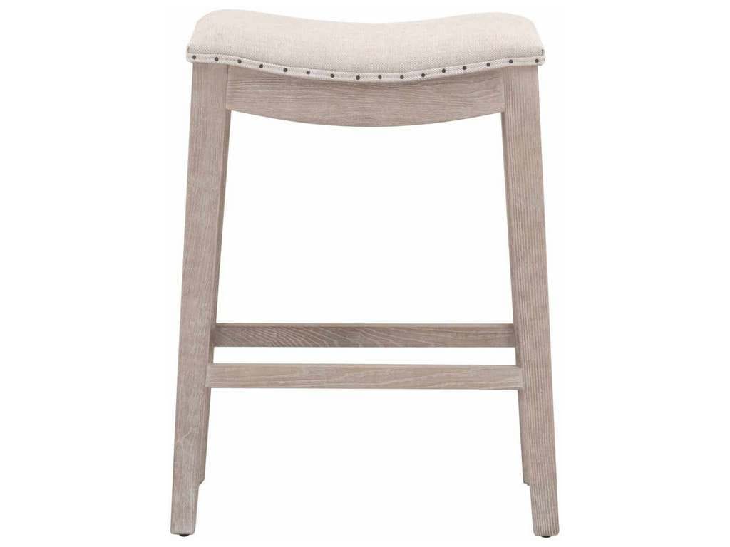 Essentials for Living 6415-CSUP.NG/BIS  Harper Counter Stool in Performance Bisque French Linen Natural Gray Ash