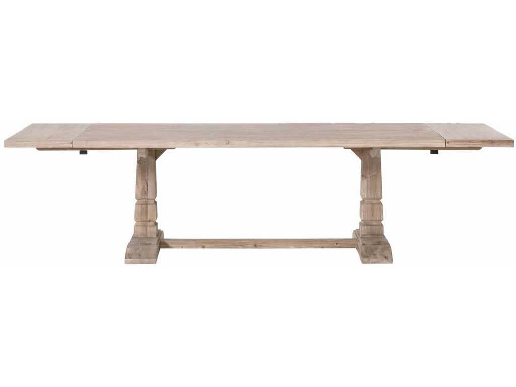 Essentials For Living 8013.SGRY-PNE  Hayes Extension Dining Table in Smoke Gray Pine