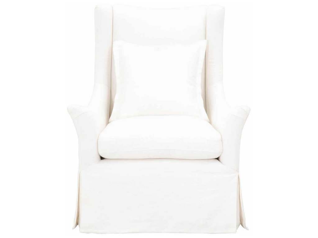 Essentials For Living 6651.CRCRP Otto Swivel Club Chair in Cream Crepe Essentials For Living 6651.CRCRP Otto Swivel Club Chair in Cream Crepe