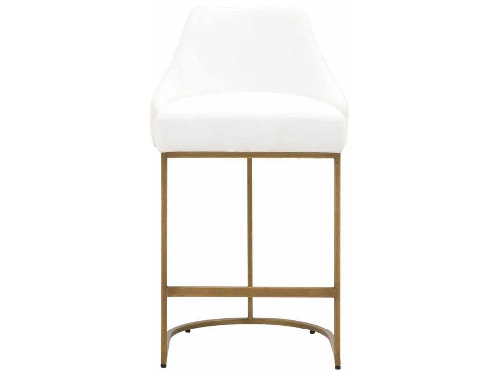 Essentials For Living 6011CS.LPPRL-BGLD  Parissa Counter Stool in LiveSmart Peyton Pearl Brushed Gold