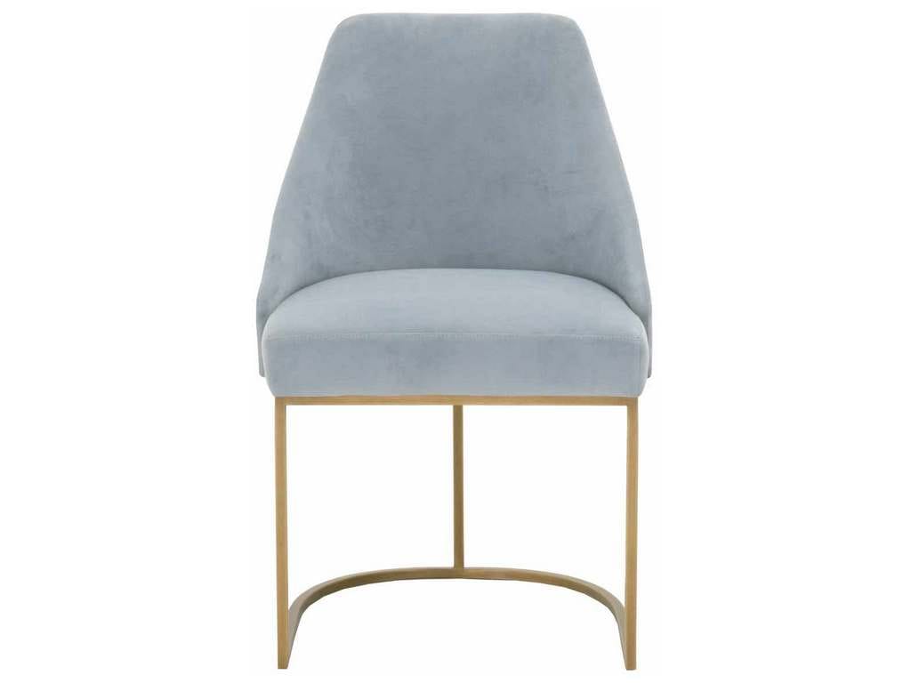 Essentials For Living 6011.COA-BGLD  Parissa Dining Chair in Coastal Velvet Brushed Gold