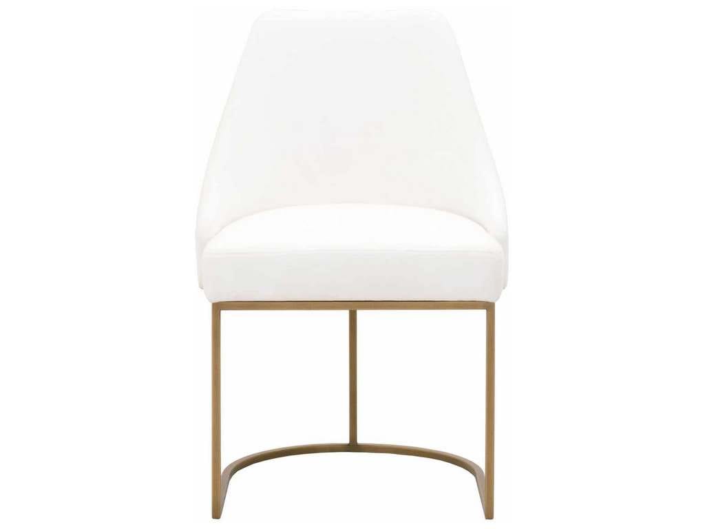 Essentials For Living 6011.LPPRL-BGLD  Parissa Dining Chair in LiveSmart Peyton Pearl Brushed Gold