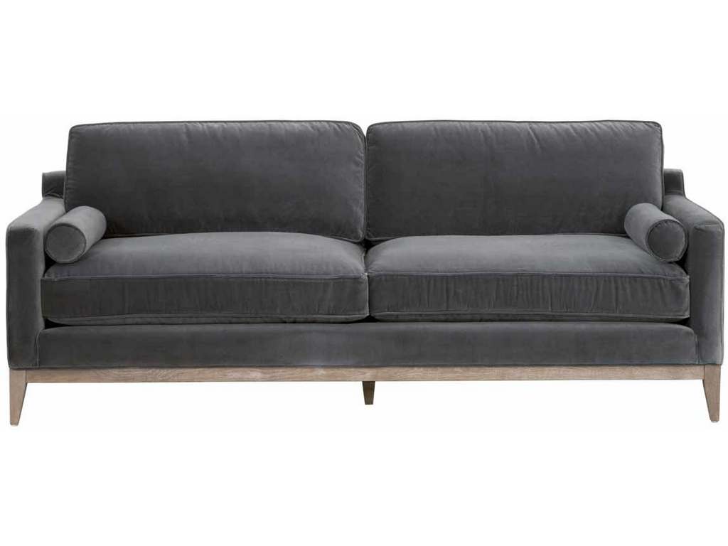 Essentials For Living 6602-3.DDOV/NG Parker 86 inch Post Modern Sofa in Dark Dove Velvet Natural Gray Oak Essentials For Living 6602-3.DDOV/NG Parker 86 inch Post Modern Sofa in Dark Dove Velvet Natural Gray Oak