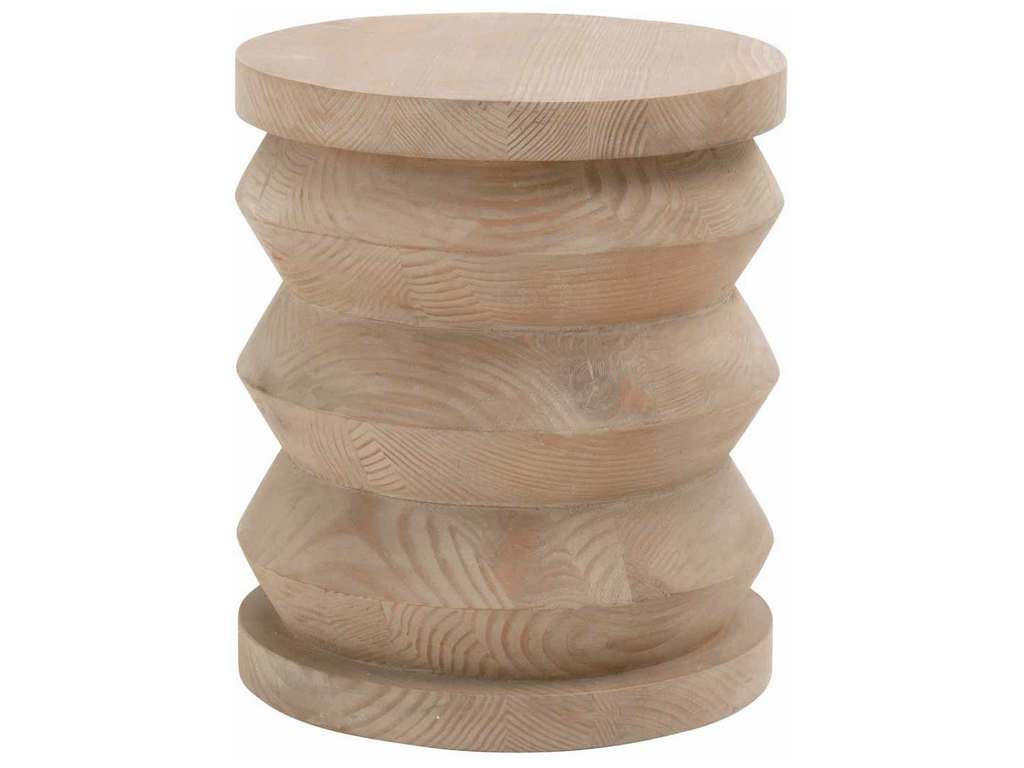 Essentials for Living 8029.SGRY-PNE  Pier Accent Table in Smoke Gray Pine