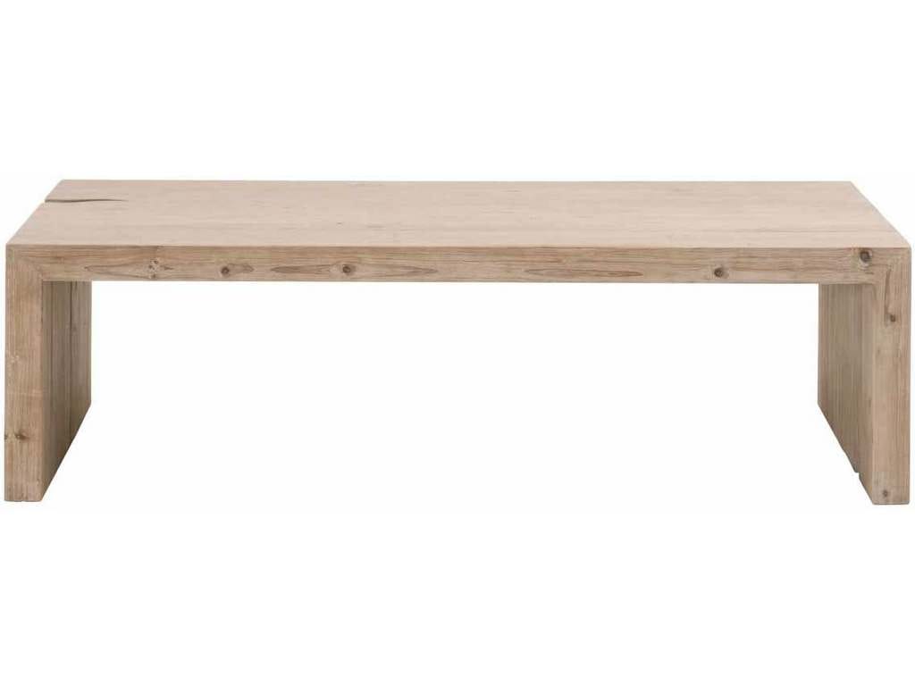 Essentials for Living 8098.SGRY-PNE  Reed Coffee Table in Smoke Gray Pine