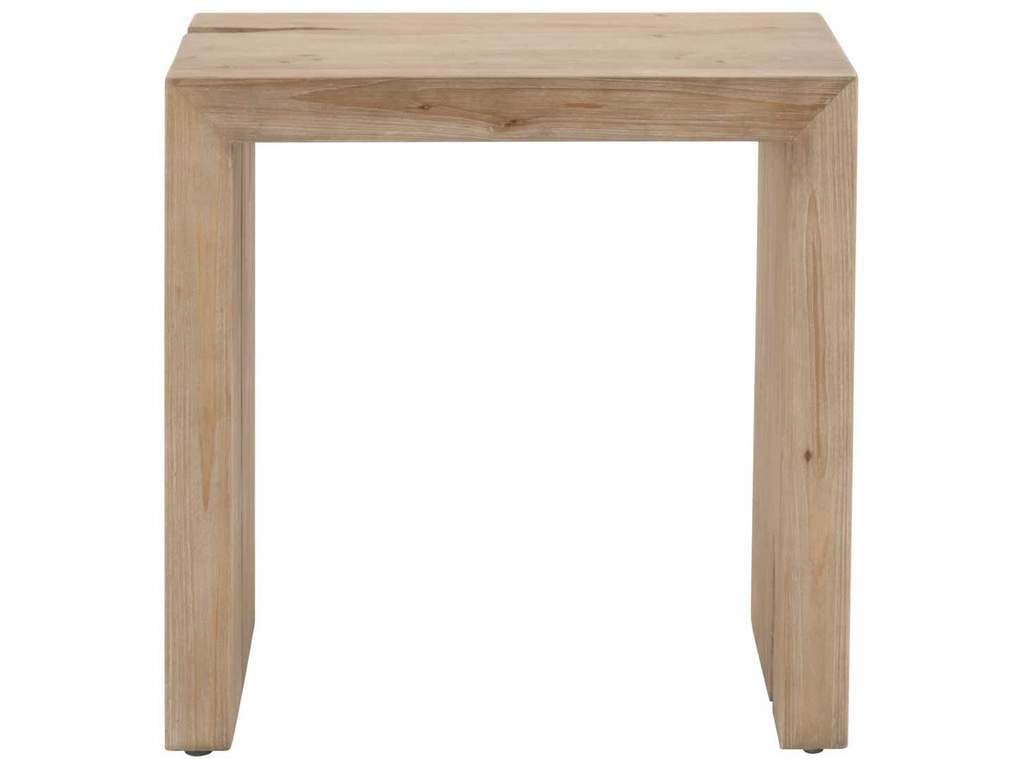 Essentials for Living 8099.SGRY-PNE  Reed End Table in Smoke Gray Pine