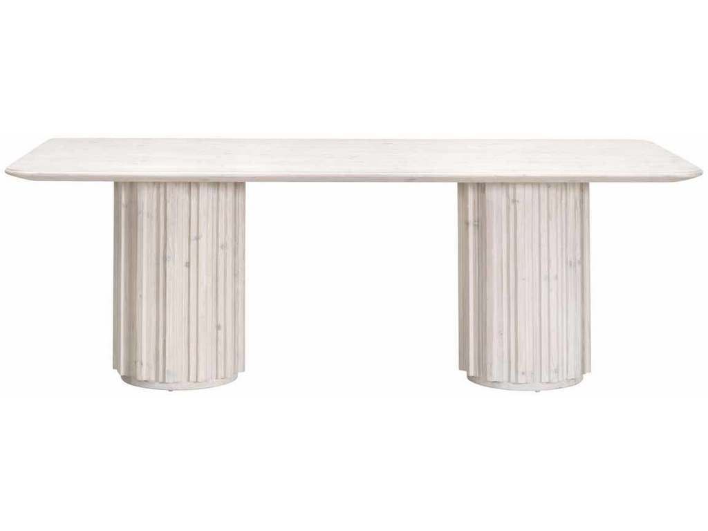 Essentials for Living 8102.WW-PNE  Roma Dining Table in White Wash Pine