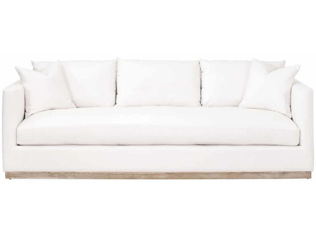 Essentials For Living 6607-3.LMIVO/NG Siena 96 inch Plinth Base Sofa in LiveSmart Machale Ivory Natural Gray Oak Essentials For Living 6607-3.LMIVO/NG Siena 96 inch Plinth Base Sofa in LiveSmart Machale Ivory Natural Gray Oak