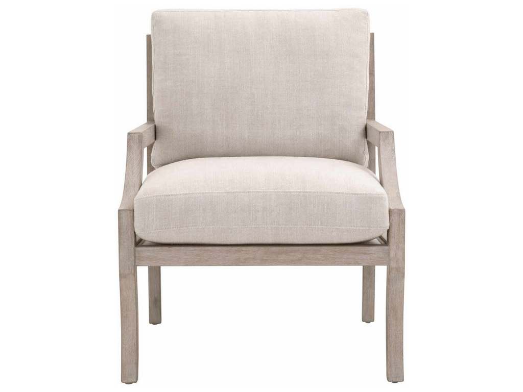 Essentials for Living 6655.BISQ/NGBE  Stratton Club Chair in Bisque Natural Gray Beech