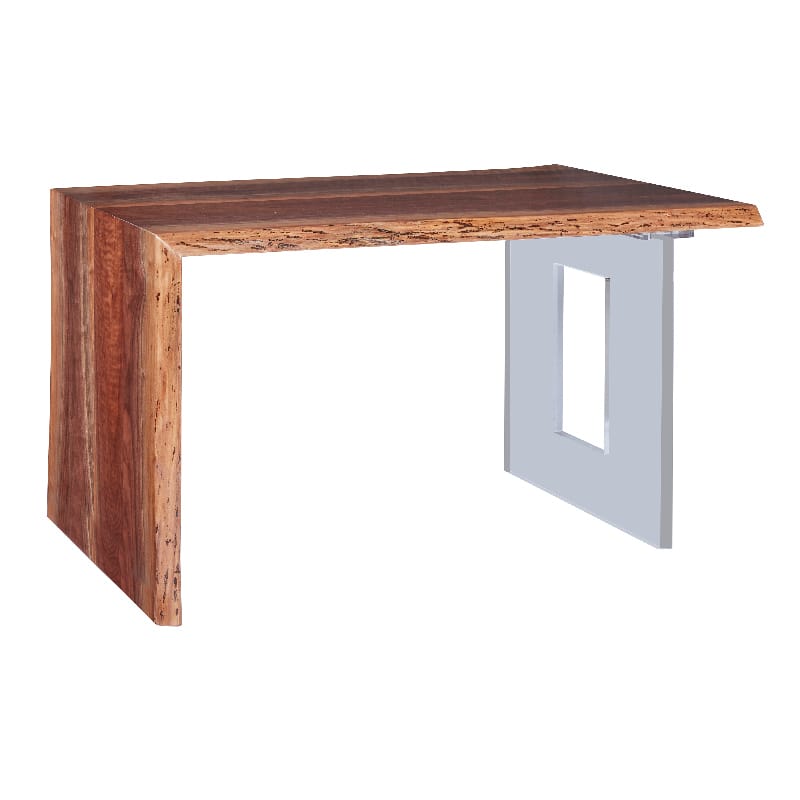 Fairfield CW54-WD Live Edge Crotch Walnut 54 inch Waterfall Desk