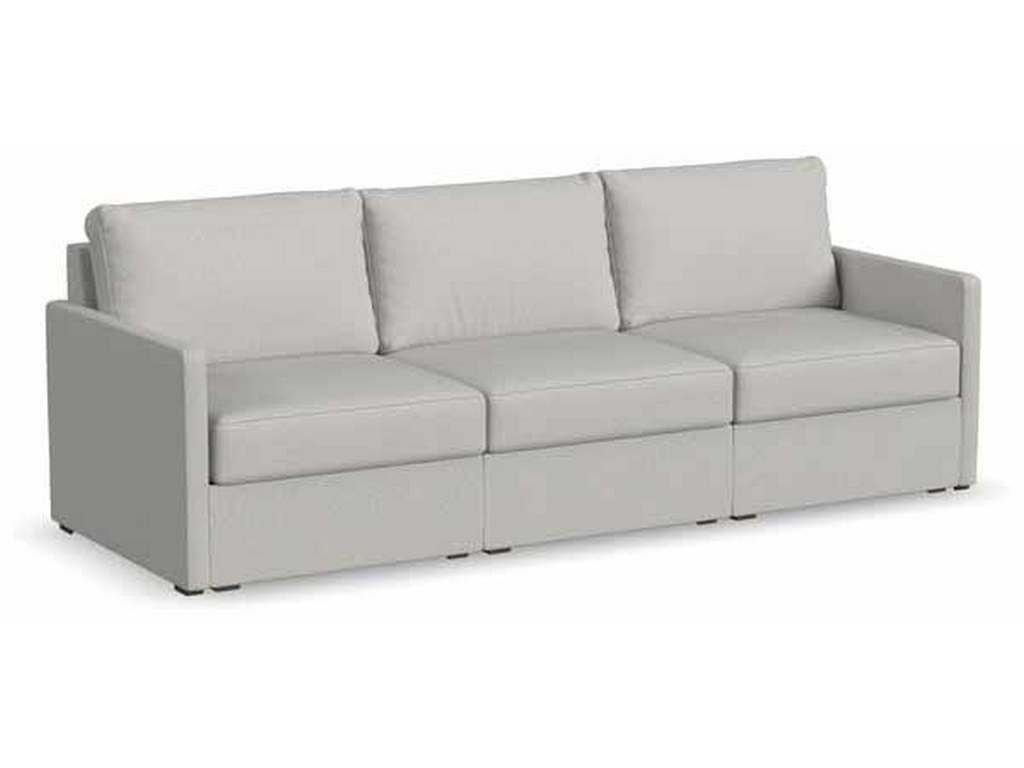 Flexsteel 902231N31301 Flex Sofa with Narrow Arm Frost